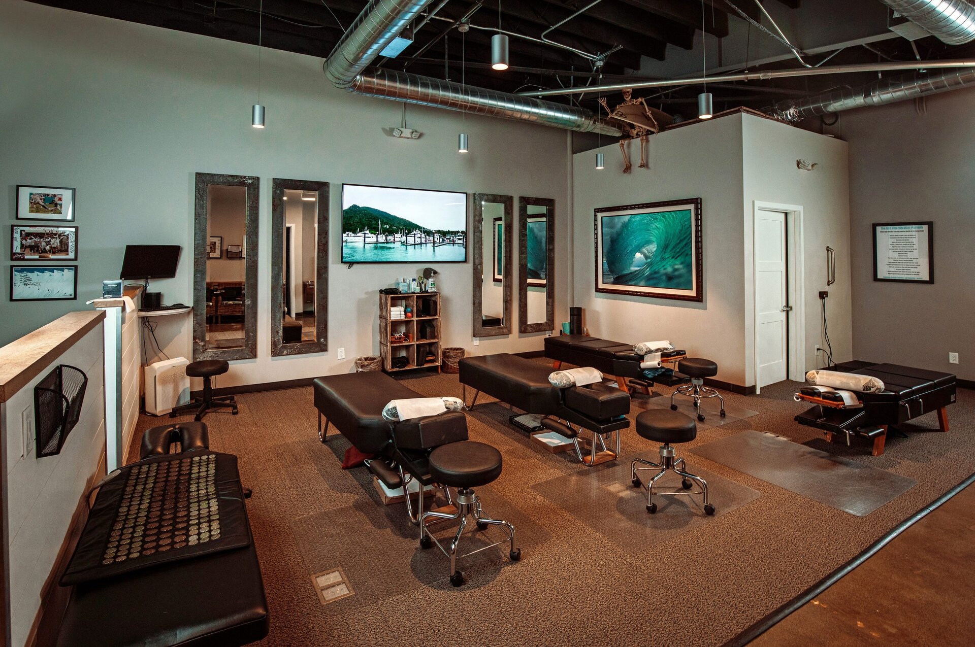 Inside the Foudy Chiropractic office on Marguerite Parkway, Mission Viejo
